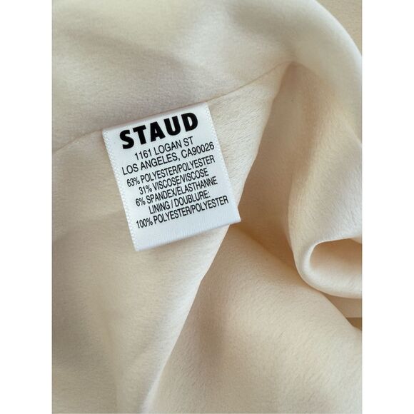 STAUD Abigail Maxi Dress - Keyhole front, open back, halter neck - Picture 7 of 8